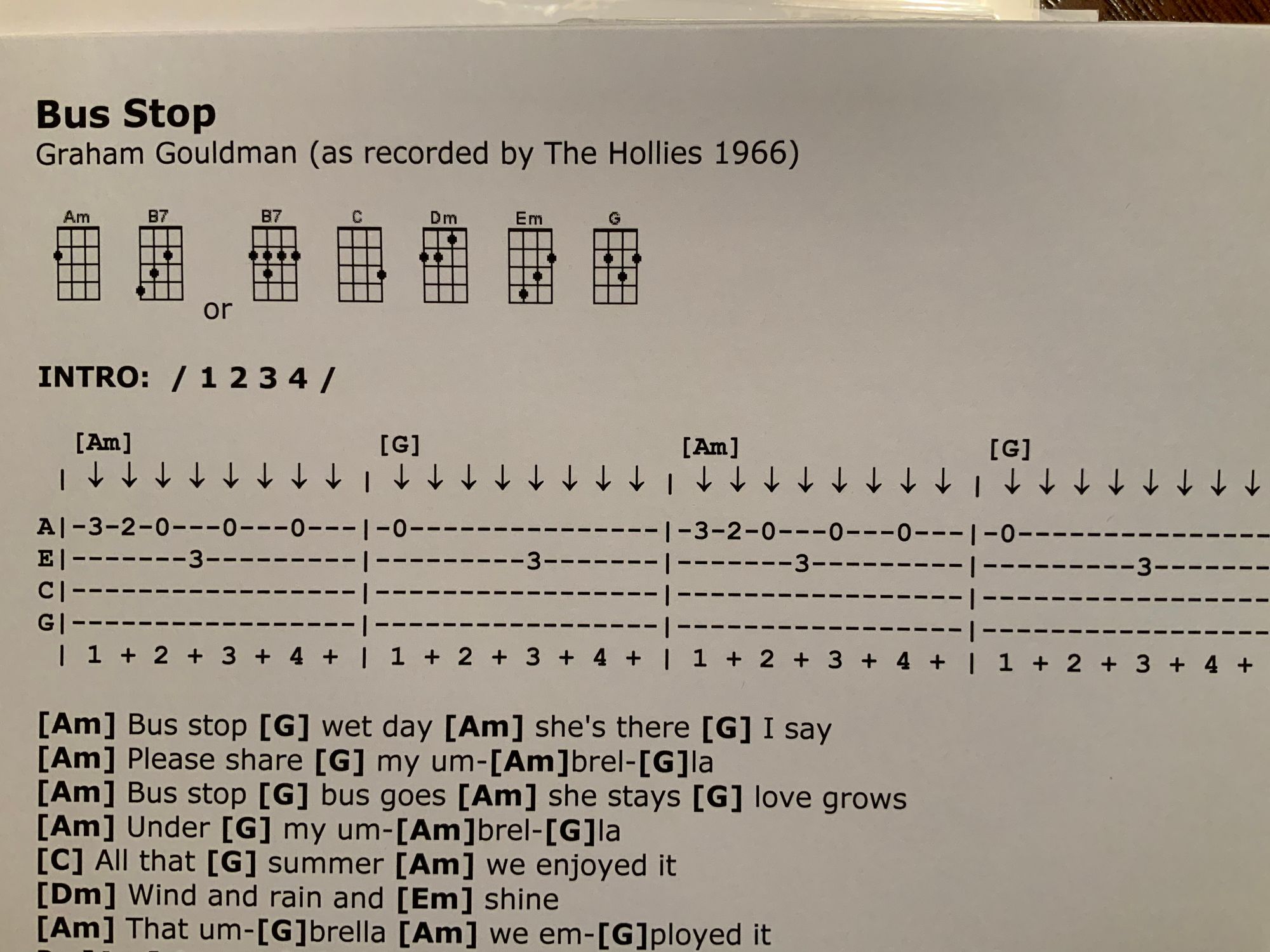 Tablature - how to read ukulele tabs